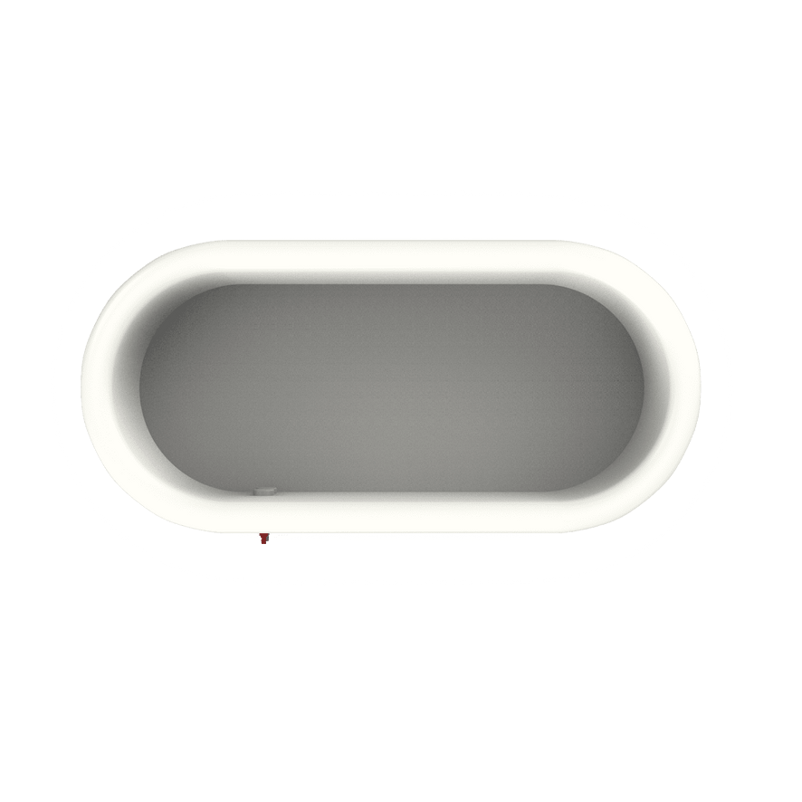 A top down view of a large inflatable Hot tub with Joolca branding
