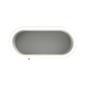 A top down view of a large inflatable Hot tub with Joolca branding