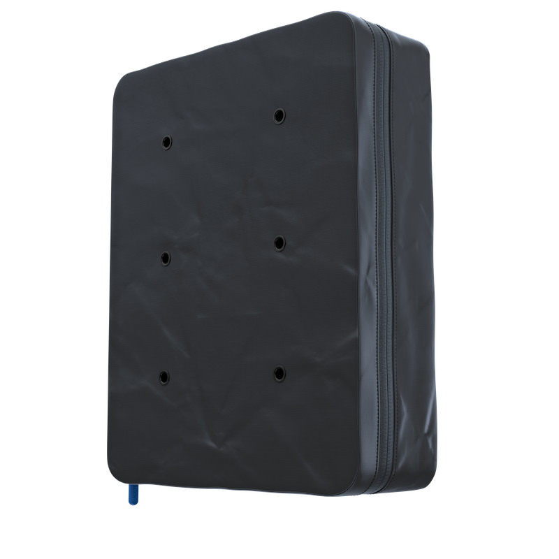 Back of the mount cover, showing the bracket mounting holes