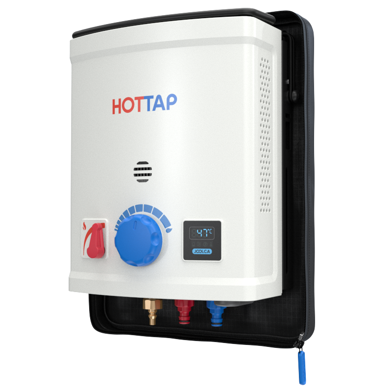 HOTTAP V2 sitting in the open mount cover, ready to use