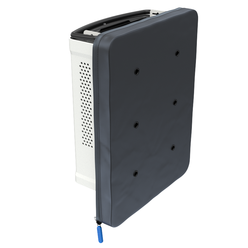 HOTTAP V2 from the side, half covered by the mount cover
