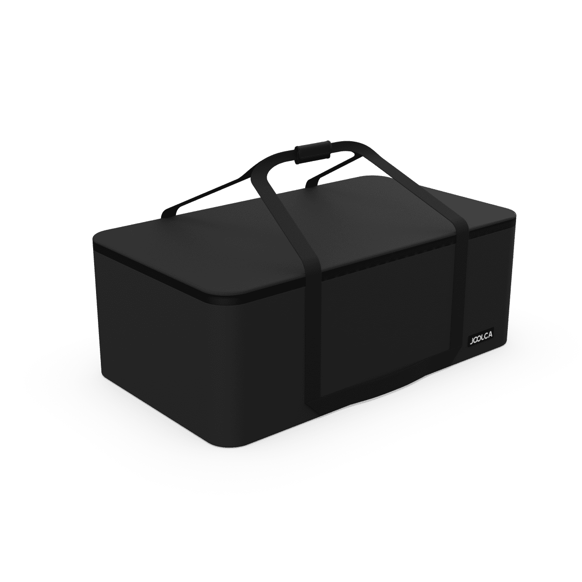 A large black carry bag for an inflatable hot tub