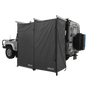 A double room mounted shower tent attached to a 4WD