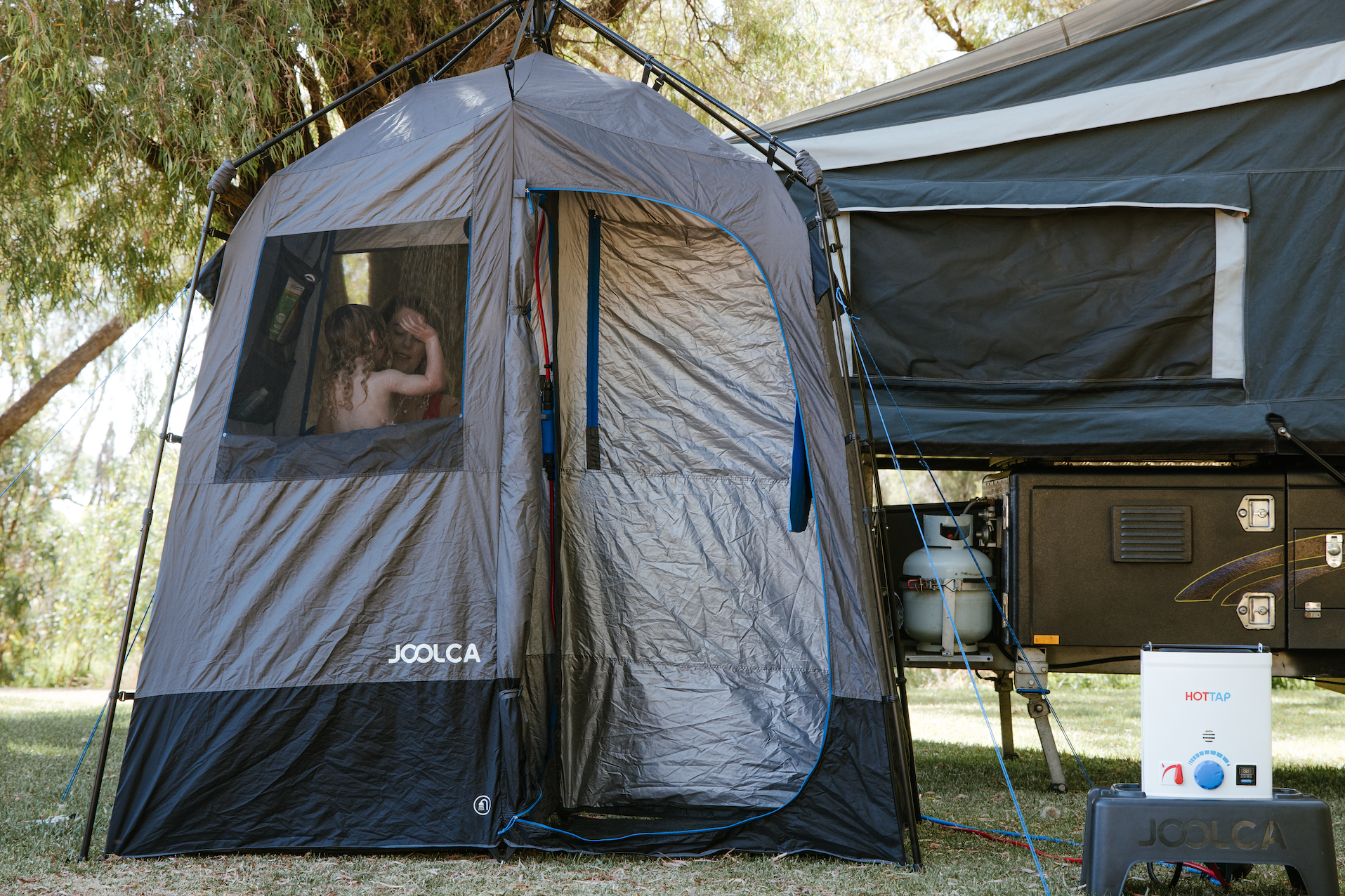 double shower tent Joolca Ensuite Shower Tent Double