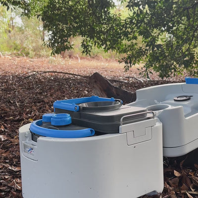 GottaGo portable toilet - bagged (Eco) emptying method