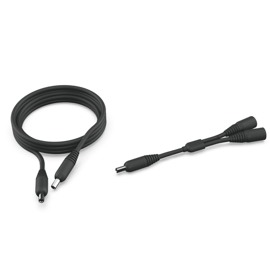 Two 12v splitter cables, one with two prongs